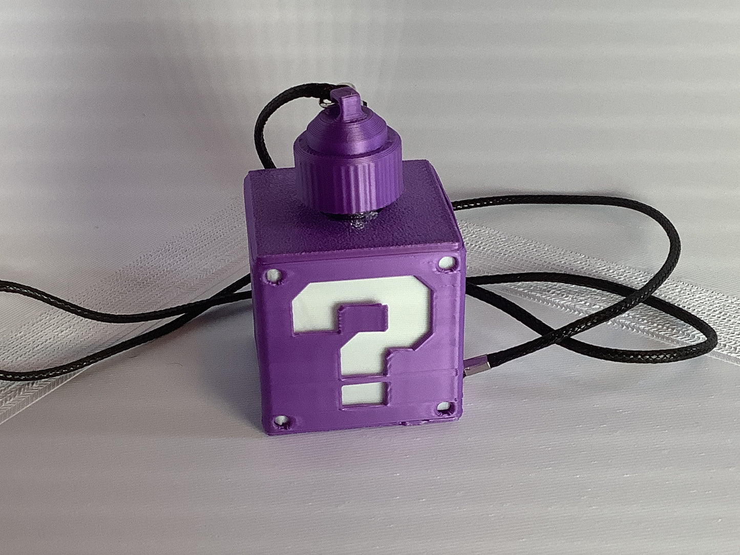 “New” Purple LED Power Block Necklace