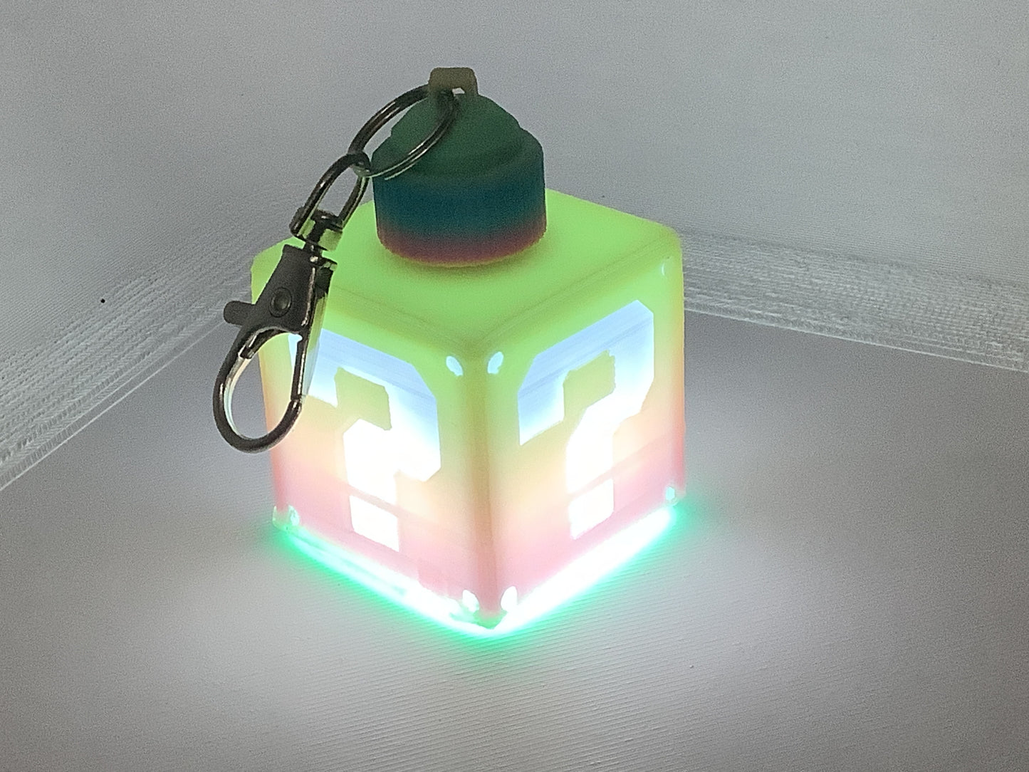 UV “Y/O/P” Variant LED Power Block Keyring