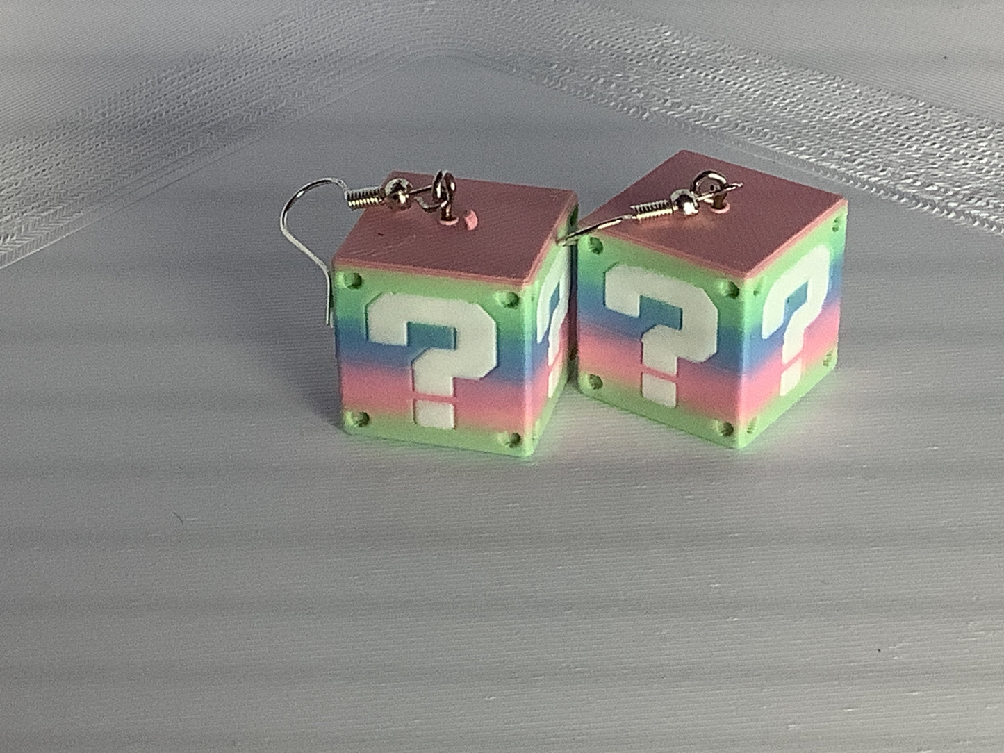 Fairy Pastel Power Block Earrings