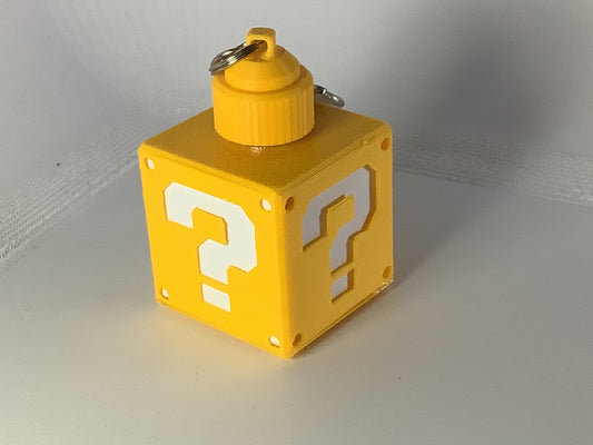 Yellow LED Power Block Keyring