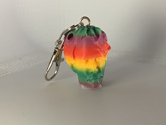 Rasta Gradient Dave’s Head Keyrings