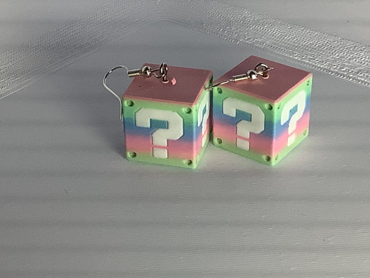 Fairy Pastel Power Block Earrings