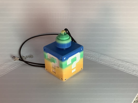 Pastel Rainbow LED Power Block Necklace