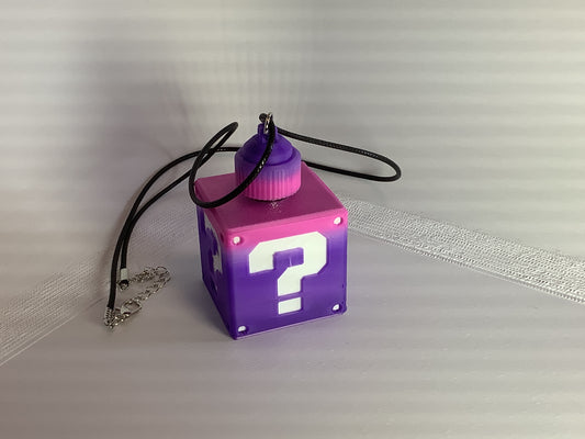 Purple/Pink Gradient Led Power Block Necklace
